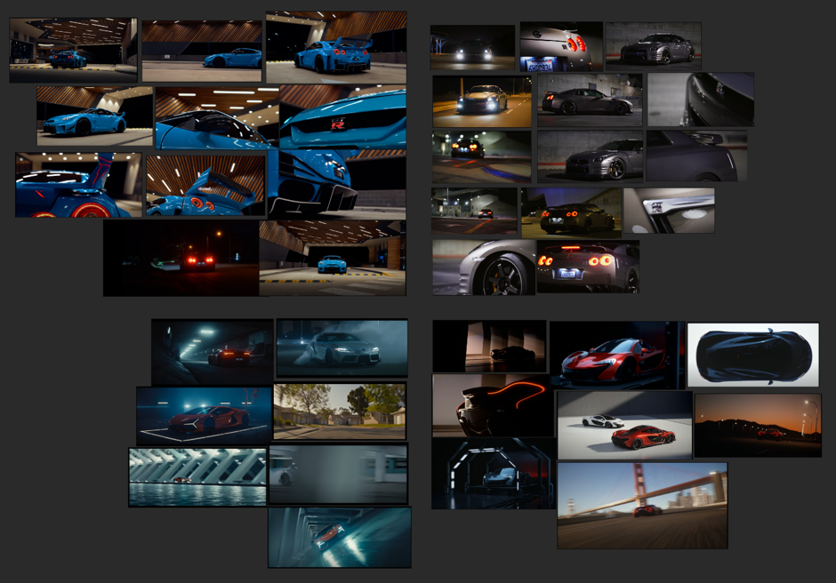 Nissan GT-R inspiration board