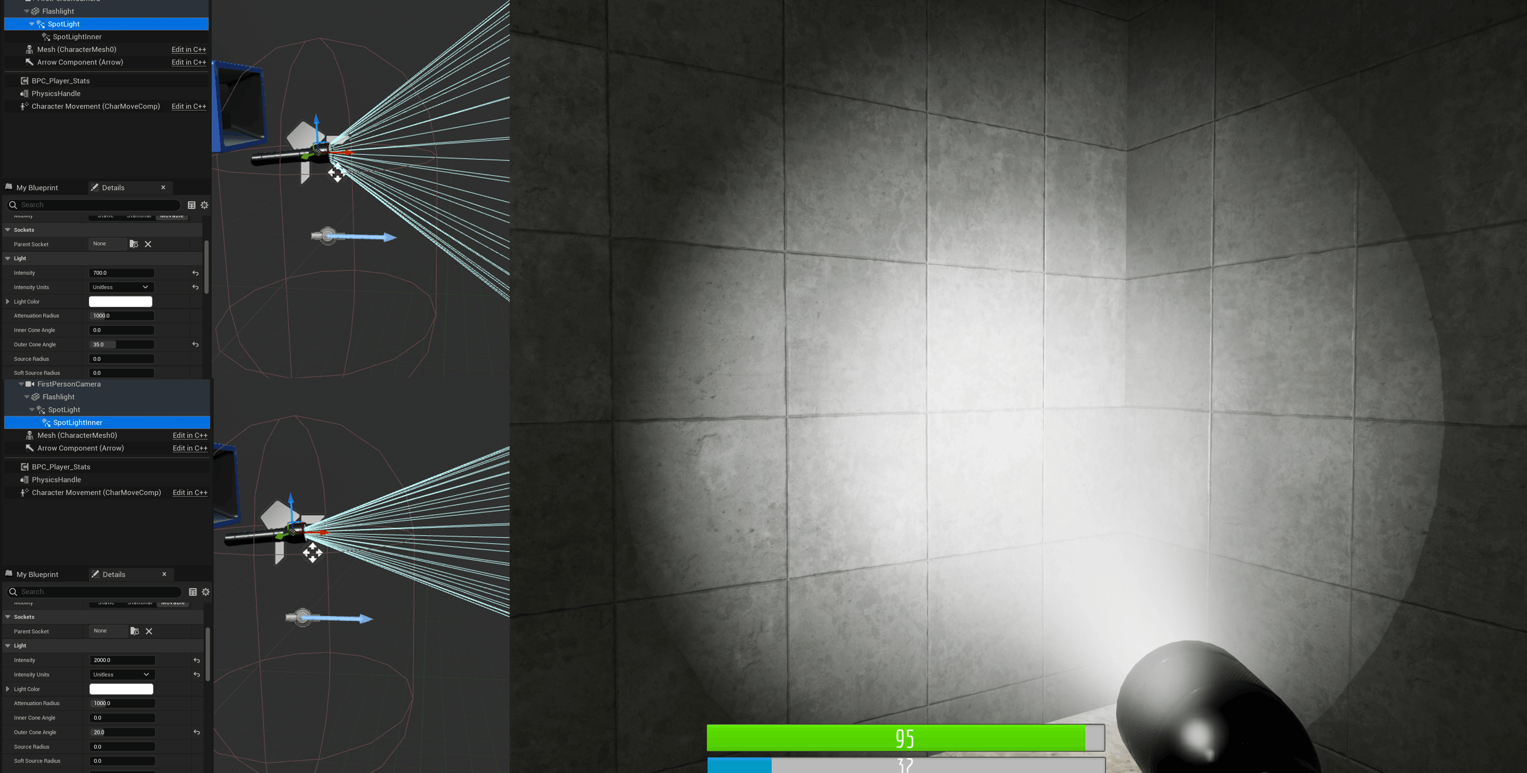 Whispered Paws flashlight detail